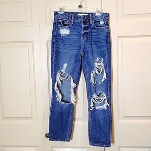 HIDDEN Distressed High Waisted Boyfriend Jeans Size 26